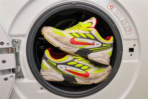 wash sneakers in washing machine.